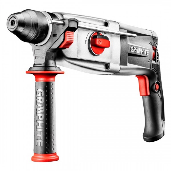 GRAPHITE Πιστολέτο 3.2J 800W SDS Plus με βαλίτσα και επιπλέον τσόκ με κλειδί 58G529