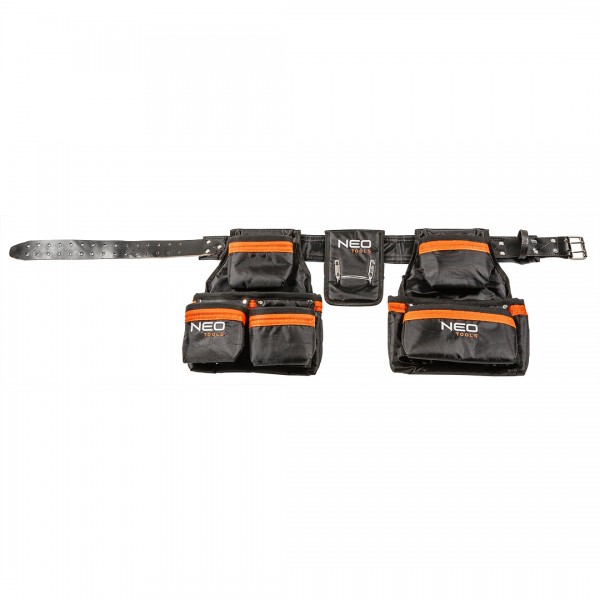 NEO TOOLS Ζώνη εργαλείων δερμάτινη με 12 θήκες 84-330