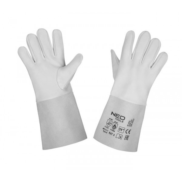 NEO TOOLS Γάντια δερμάτινα ηλεκτροκόλλησης 11" 97-653