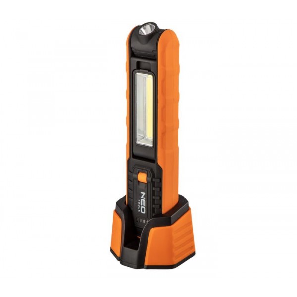 NEO TOOLS Φακός συνεργείου επαναφορτιζόμενος 2σε1 500Lumens 99-065